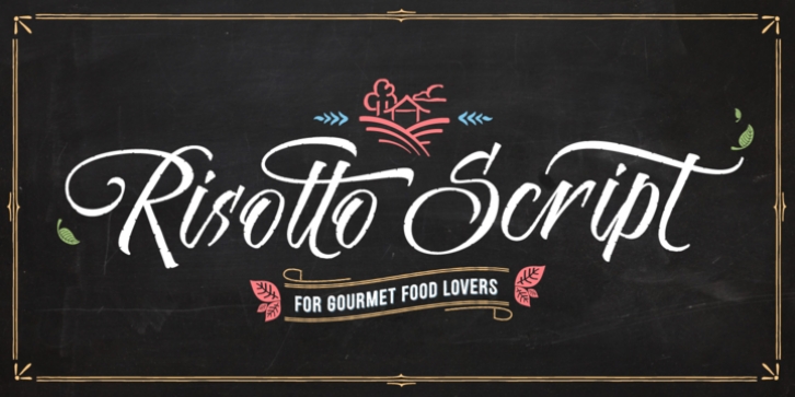 Risotto Script font preview