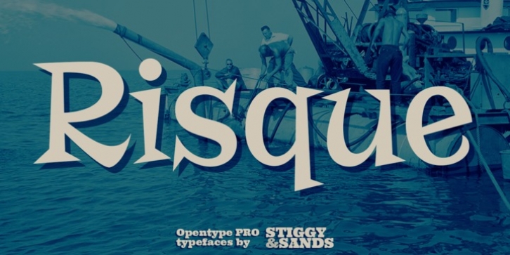 Risque Pro font preview