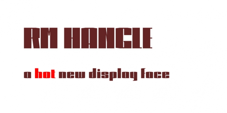 RM Hangle font preview