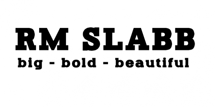 RM Slabb font preview