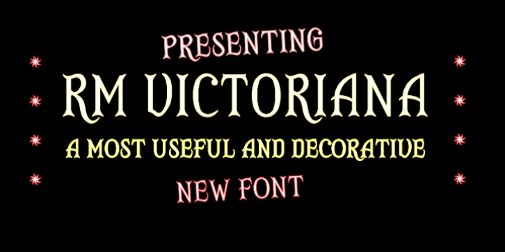 RM Victoriana font preview