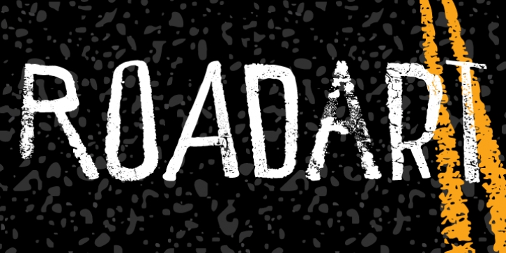 Road Art font preview