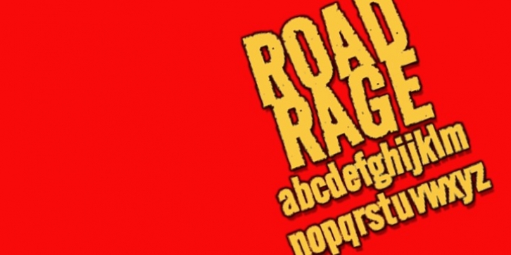 RoadRage font preview
