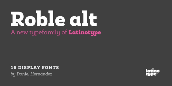 Roble Alt font preview