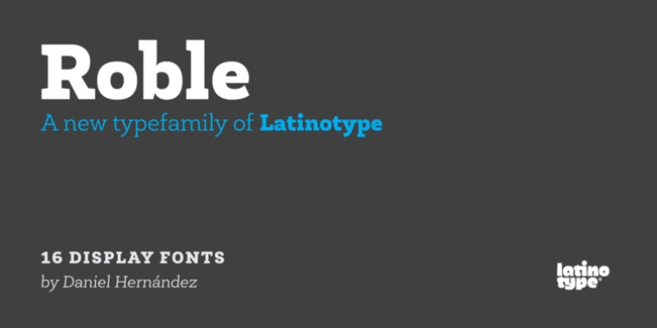 Roble font preview