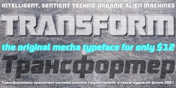 Robofan font preview