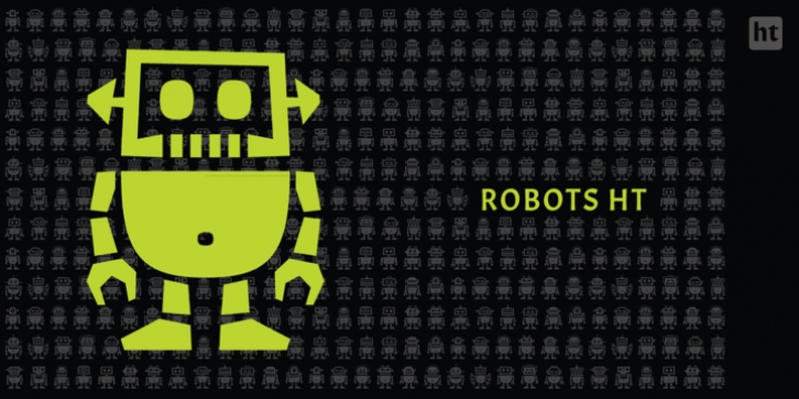 Robots ht font preview
