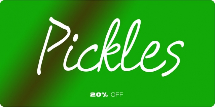 Robs Pickles font preview