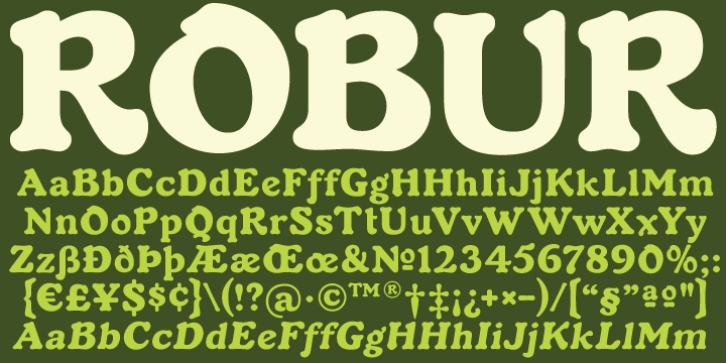 Robur font preview