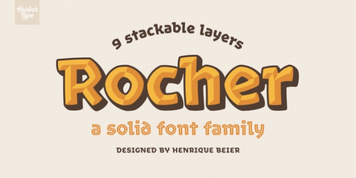 Rocher font preview