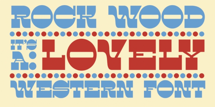 Rock Wood font preview
