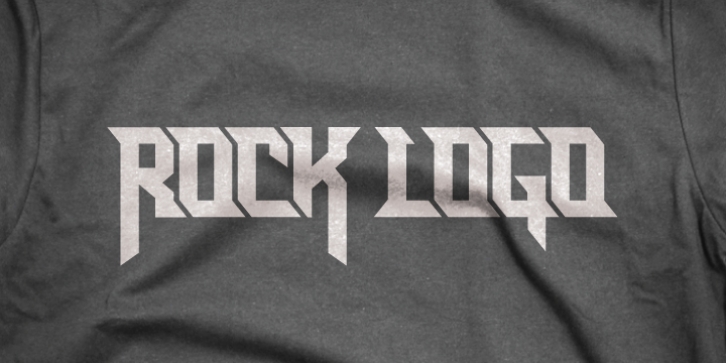 Rocklogo font preview