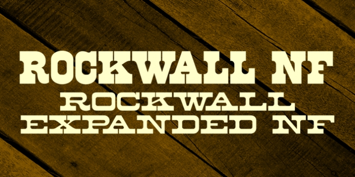 Rockwall NF font preview