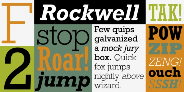 Rockwell font preview