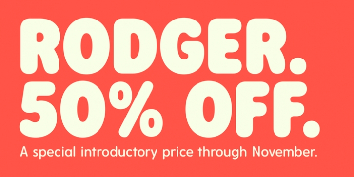 Rodger font preview