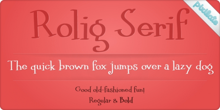 Rolig Serif Px font preview