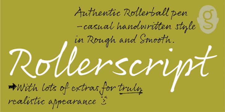 Rollerscript font preview