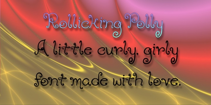 Rollicking Polly font preview