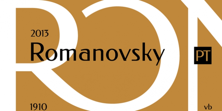 Romanovsky font preview