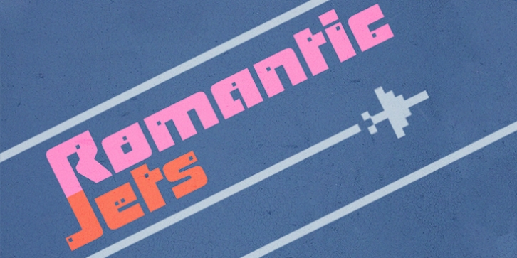 Romantic Jets font preview
