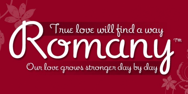 Romany font preview