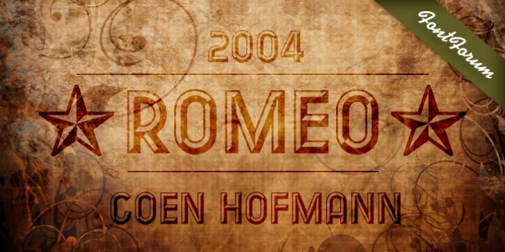 Romeo font preview