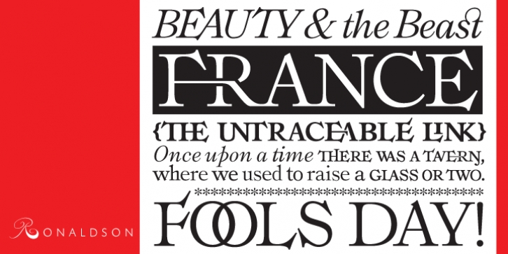 Ronaldson font preview