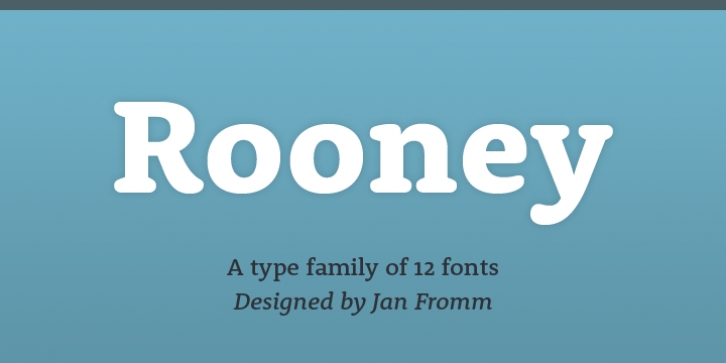 Rooney font preview