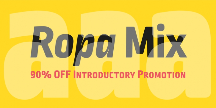 Ropa Mix Pro font preview