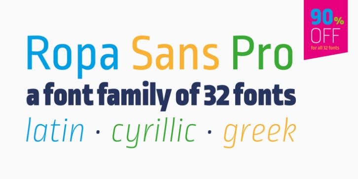 Ropa Sans Pro font preview