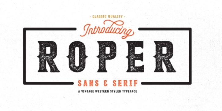 Roper font preview