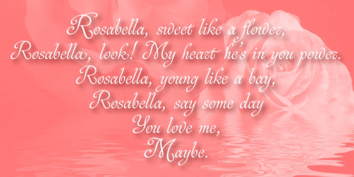 Rosabella font preview