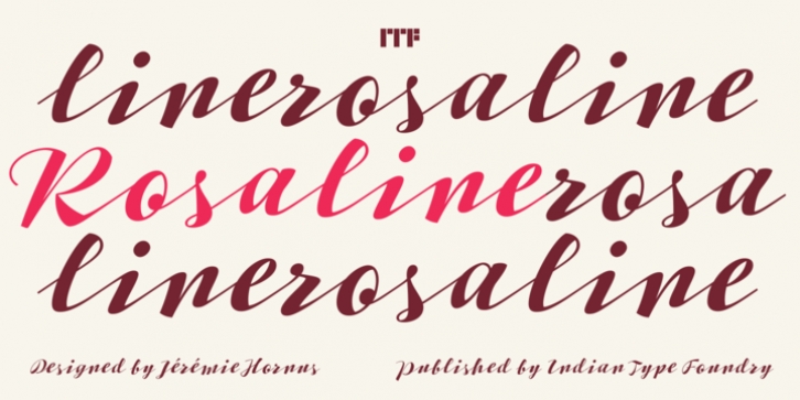 Rosaline font preview