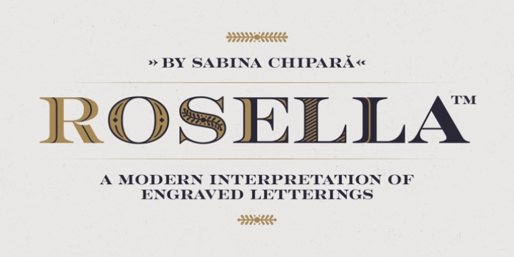 Rosella font preview