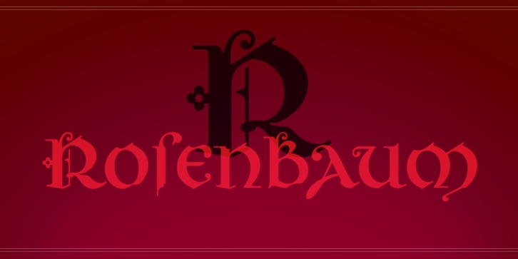 Rosenbaum font preview