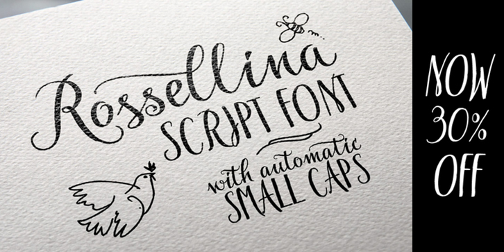 Rossellina font preview