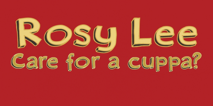 Rosy Lee font preview