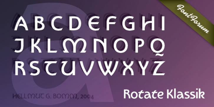 Rotate Klassik font preview