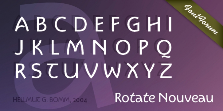 Rotate Nouveau font preview