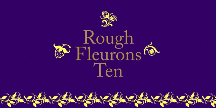 Rough Fleurons font preview