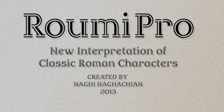 Roumi Pro font preview