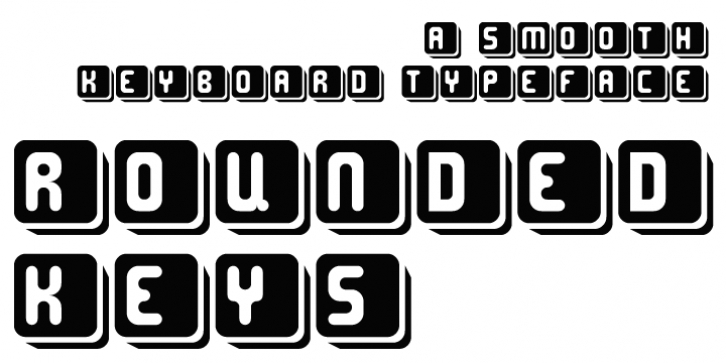 Rounded Keys font preview