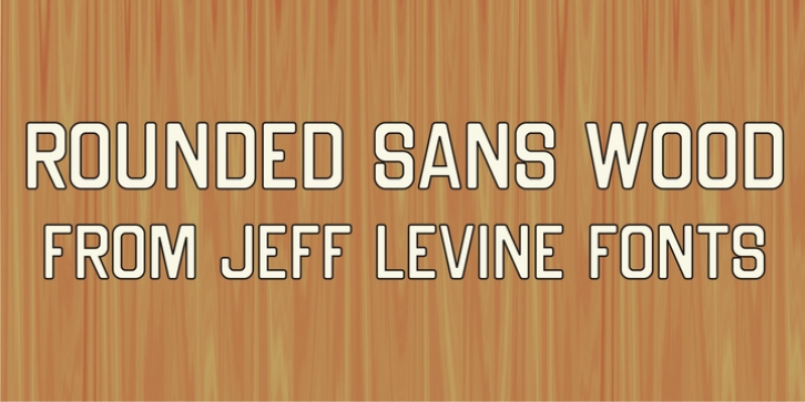 Rounded Sans Wood JNL font preview