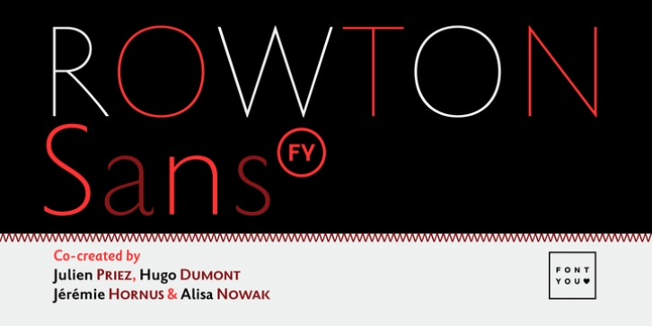 Rowton Sans FY font preview