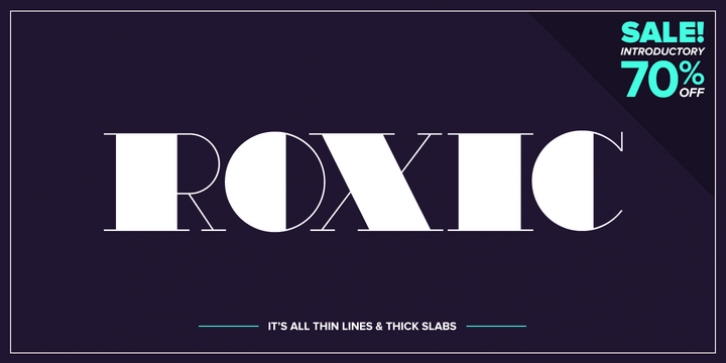 Roxic font preview