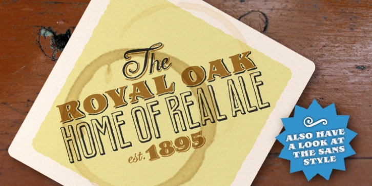 Royal Oak Serif font preview