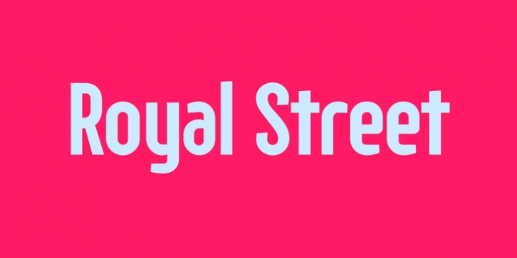 Royal Street font preview