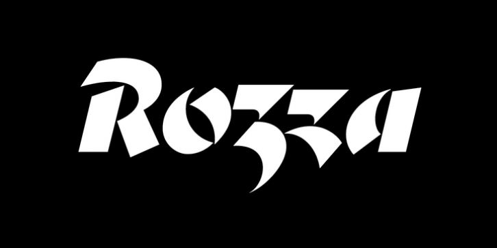 Rozza font preview