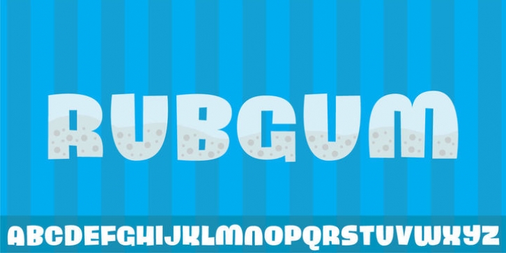 Rub Gum font preview