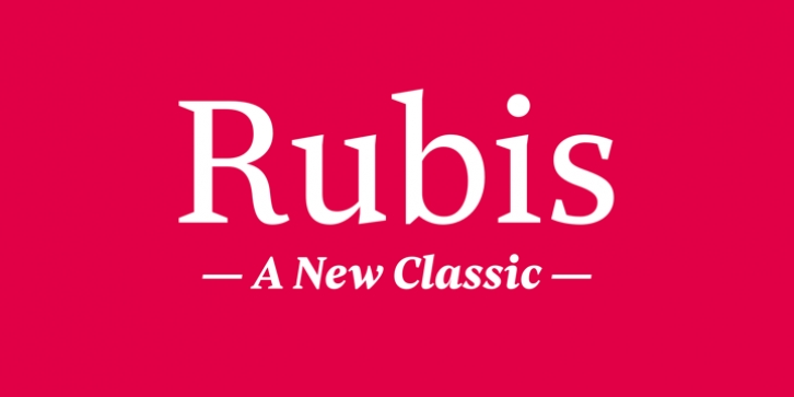 Rubis font preview